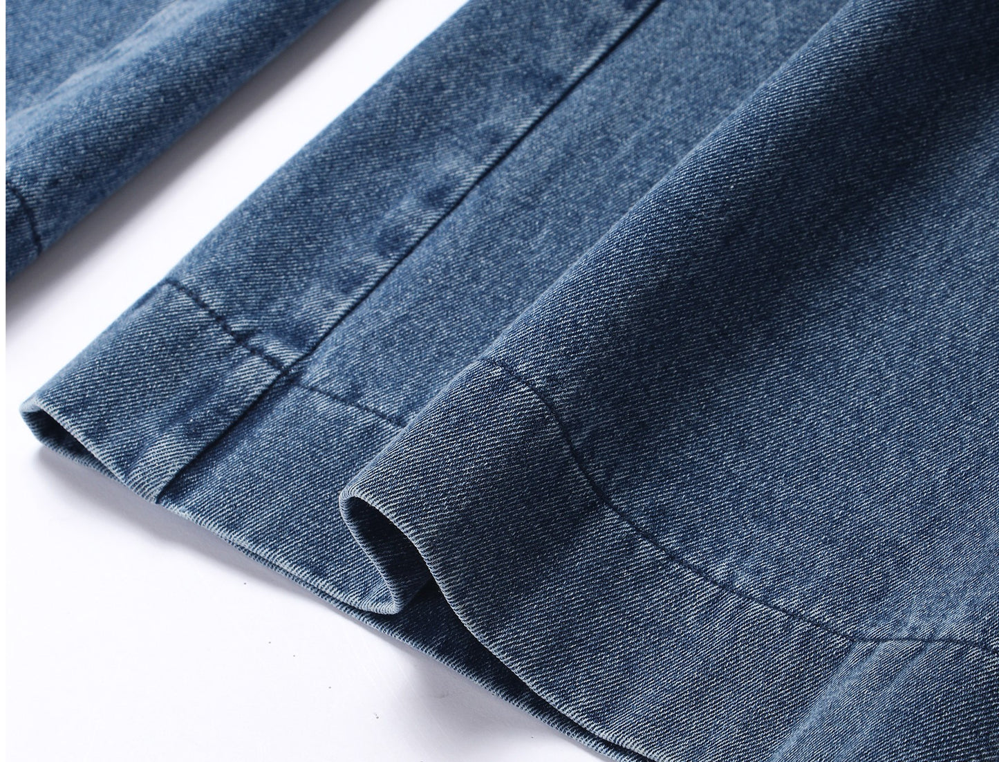WANGXO Denim Suit Waist-Cinched Vest & Retro Flared Pants - VIOLA