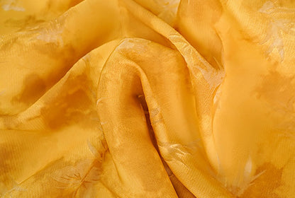 HECO Chinese V-Neck Waist Summer Elegant Floral Stitched Mesh dress - TULIP .