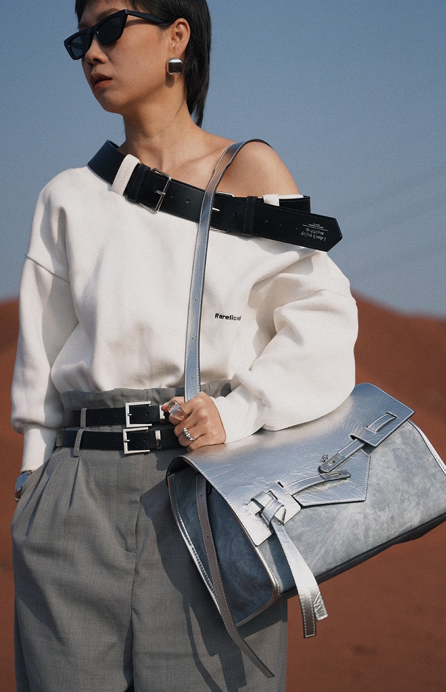 IUBALLET Genuine Leather Commuter Shoulder Tote Bag - PSALM.