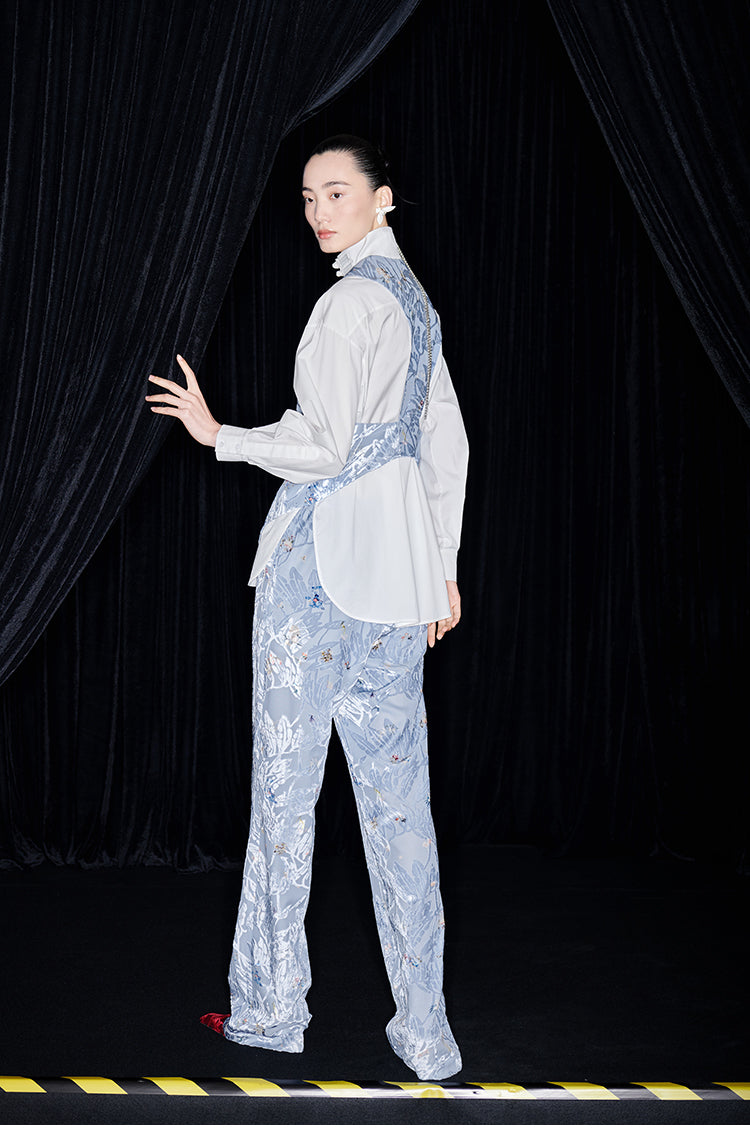 M essential Mackay designer embroidered eight treasures sedum vest -Haruyama