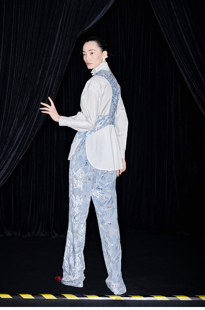 M essential Mackay designer embroidered eight treasures sedum vest -Haruyama