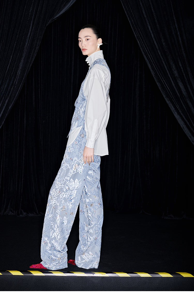 M essential Mackay designer embroidered eight treasures sedum vest -Haruyama