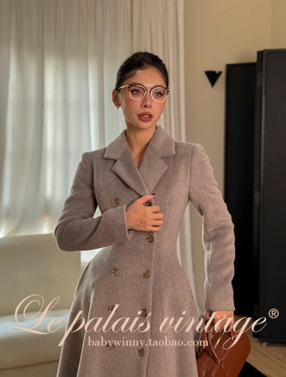 Le palais vintage elegant long-sleeve coat - LAM