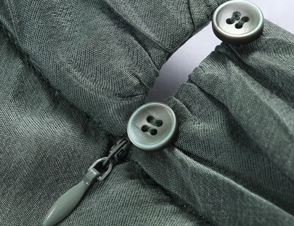 WANGXO | Luxe Cupro Maxi Sleeveless Drape Dress -ISOLINA.