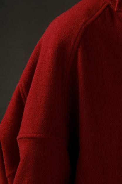 PIAOIN Luxury Old Money Style Wool Shirt Women's Single Breasted Shirt-FERA