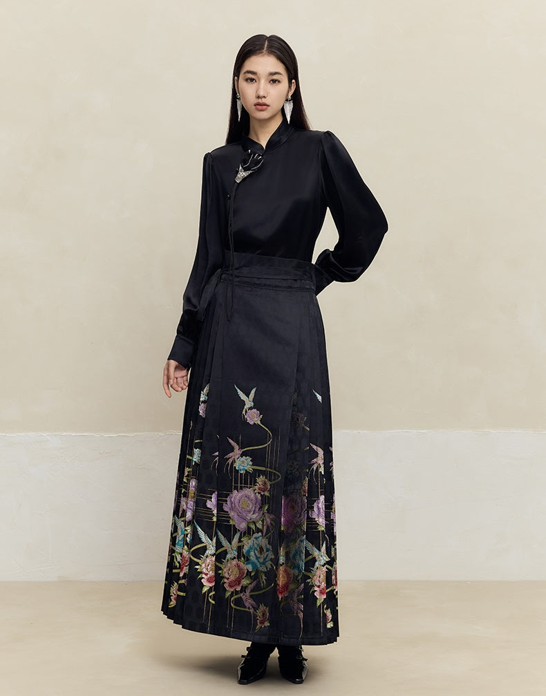 HECO Three-dimensional Handmade Stand-Up Collar Shirt Top Woman - all.