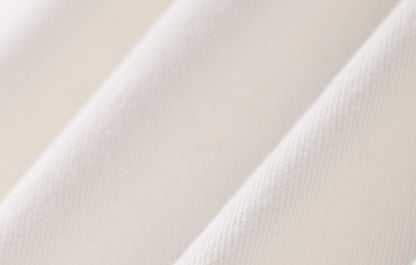 WANGXO | High-Content Premium Cotton Skirt Featuring Metal Loop Belt -RINA