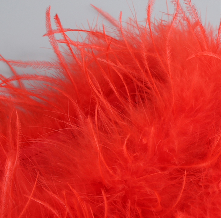 DOLLY Luxury Black Feather Tube Top Waist Baring Slim Fit Long Cocktail Dress-JAJA