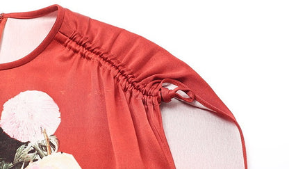 ZHUCHONGYUN spring silhouette shirred dress-KANON.