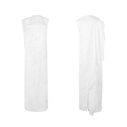 TUYUE White Jacquard H-shaped dress - HENDRICK.
