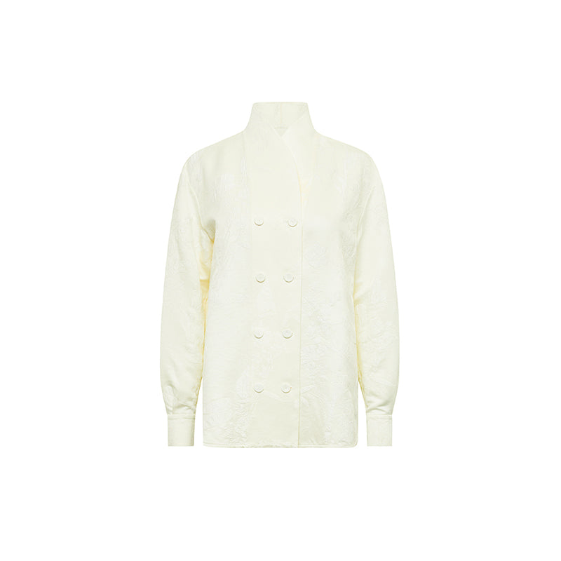 M essential Mackay designer Jin Rao knitted twisted beaded style cape - stat.