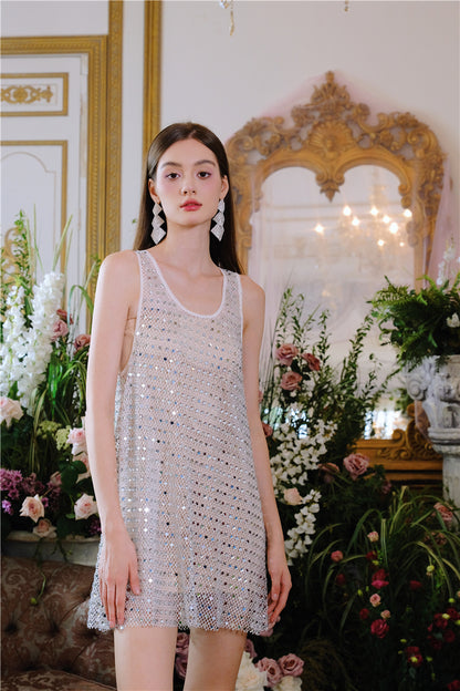 Wardrobes by Chen Luxury Diamond Drop Tassel Earrings-Moyo