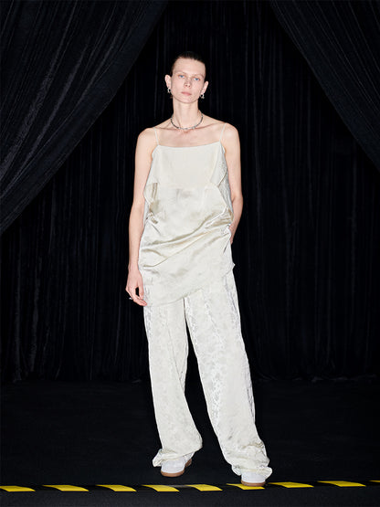 M essential Mackay designer  jacquard cool straight-leg trousers - Yuehui.