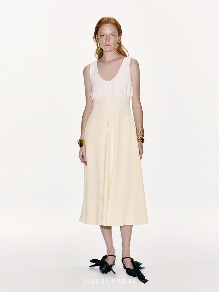 ATELIER MISS LU Super High Waist Curve Receiver Waist Dress - AUTOMA.