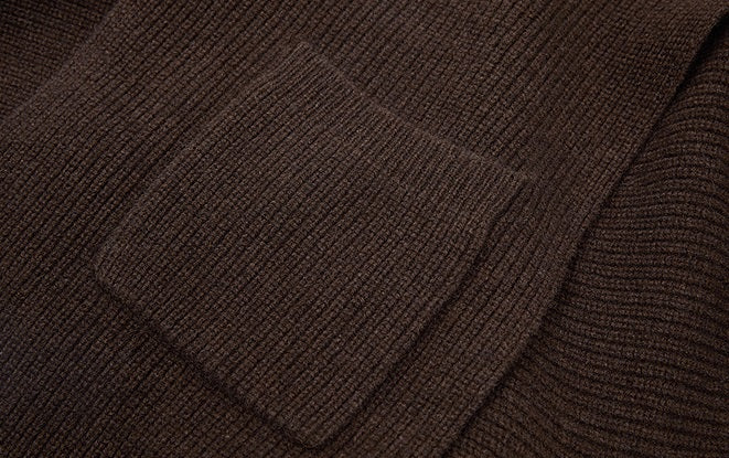 ZHUCHONGYUN  Fringe Loose Drop Shoulder Pit Strip Knitted Jacket--YAKI.