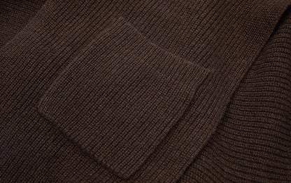 ZHUCHONGYUN  Fringe Loose Drop Shoulder Pit Strip Knitted Jacket--YAKI.