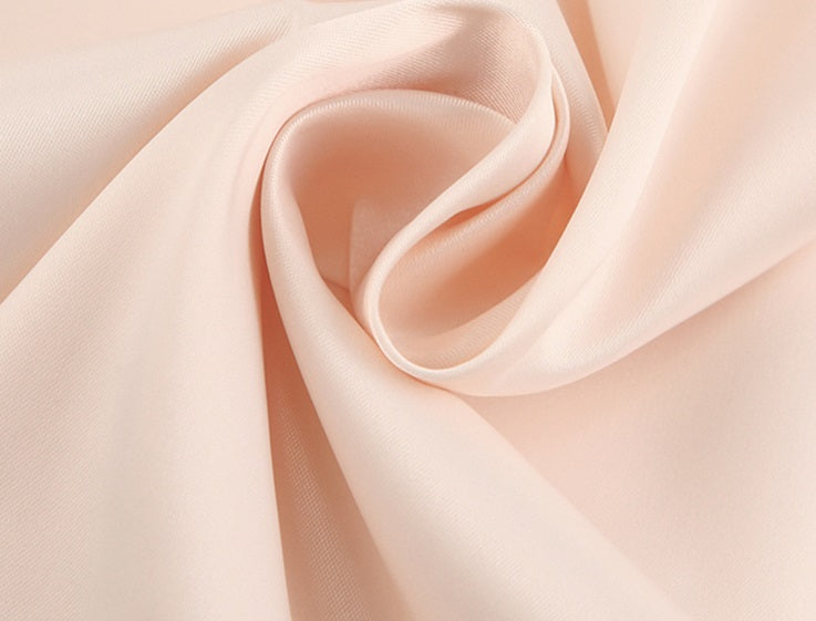 DOLLY Elegant V-Neck Long Lantern Sleeve Long Button Church Dress-NANA