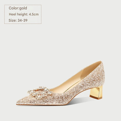 PJJUU He Xiu thick high heels - MORAL.