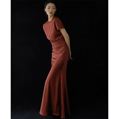 GOUDIN Light Tulle Texture French High End Host Evening Dress -DAM.