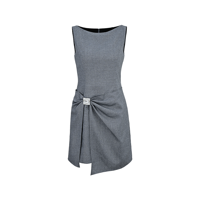 YES BY YESIR | Ye Qians Deconstructed Bow Detail Dress with Sculptural Summer Flair -ALTHEA.