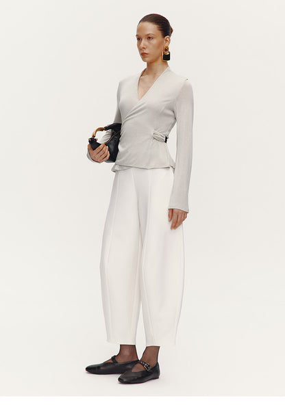ATELIER MISS LU [After the Drama] New Artistic Scimitar Silhouette Pants - GRAT.