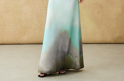 HECO Chinese Blended Temperament Silk Drape Hip Skirt - SOULS .