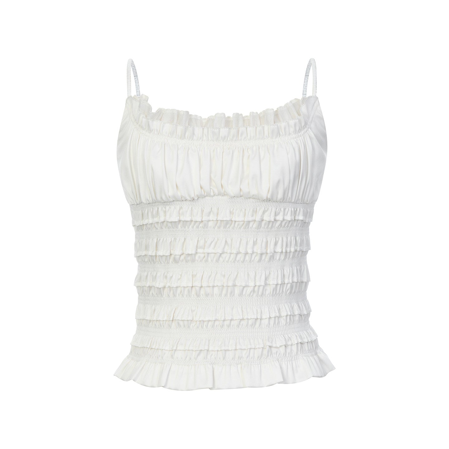 FAME Rococo satin suspender top - AUBREY