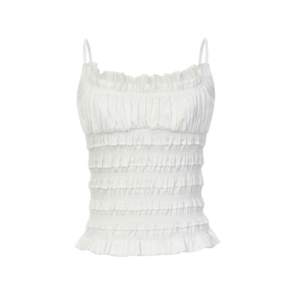FAME Rococo satin suspender top - AUBREY