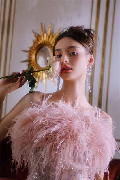 Wardrobes by Chen Luxury Light Crystal Diamond Tassel Earrings-Dudu