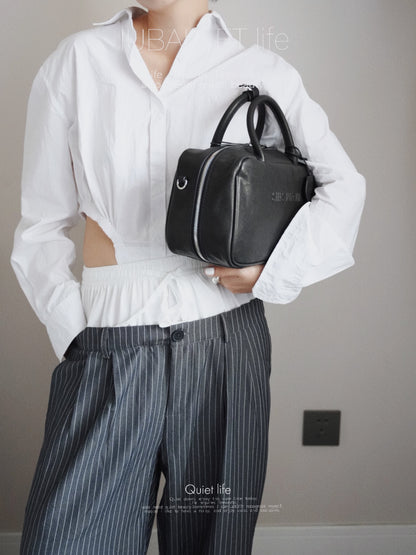 IUBALLET Vegetable-Tanned Leather Vintage Handbag - EARTH.