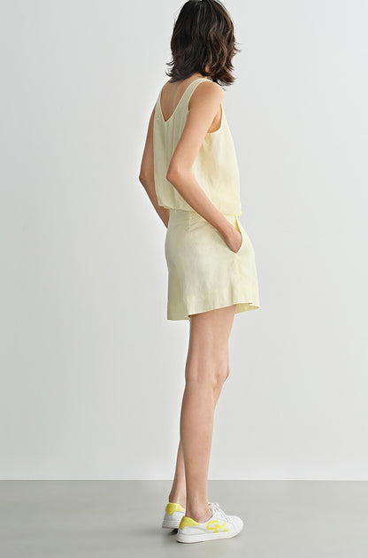 COMME MOI  summer women's gentle and elegant bubble vest shirt - NATE.