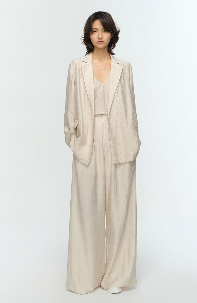 COMME MOI summer women's classic straight suit - PRIMI.