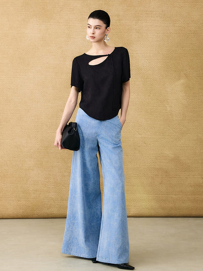 HECO Chinese style hollow fringe disc buckle short top - MASTER.