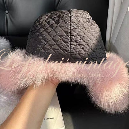 Le Palais Vintage show small good with Slavic fox fur Lei Feng hat-TOMOKI