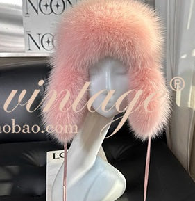 Le Palais Vintage show small good with Slavic fox fur Lei Feng hat-TOMOKI