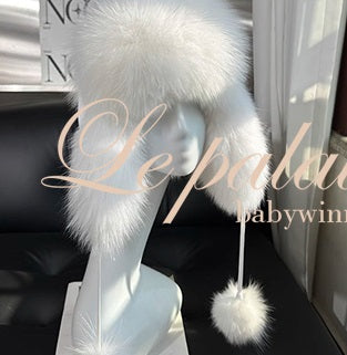 Le Palais Vintage show small good with Slavic fox fur Lei Feng hat-TOMOKI