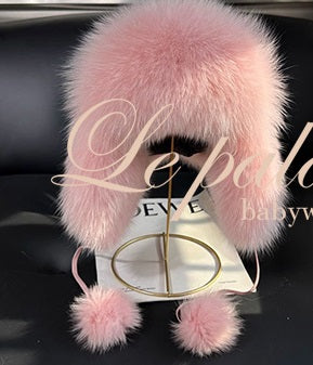 Le Palais Vintage show small good with Slavic fox fur Lei Feng hat-TOMOKI