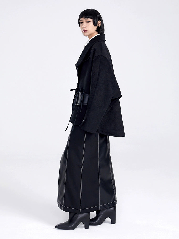 TINY IN THREE-DIMENSIONAL SHORT SLEEVE WOMEN'S WOOLEN JACKET-ITA