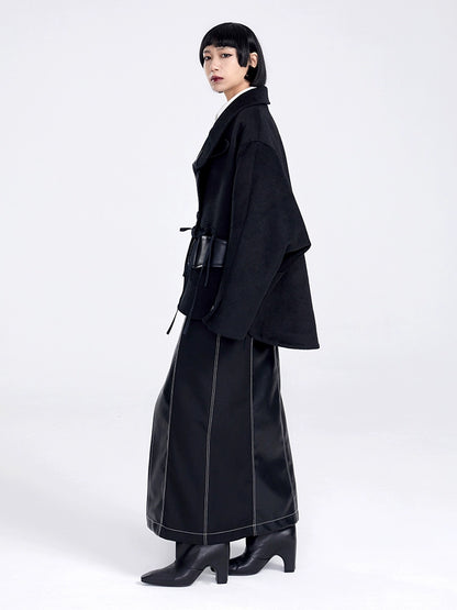 TINY IN THREE-DIMENSIONAL SHORT SLEEVE WOMEN'S WOOLEN JACKET-ITA