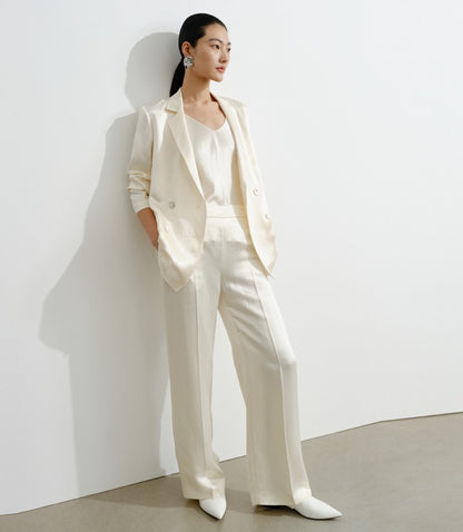 COMME MOI Lu Yan Designer Women's Full Acetate Texture Fashion V-Neck Sling - JAMES.