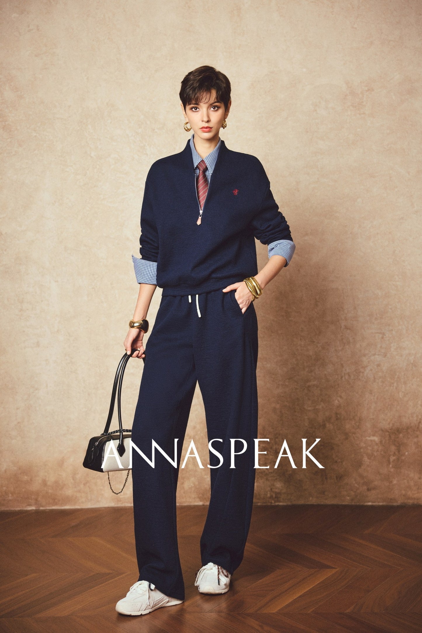 ANNASPEAK sweatshirt banana pants set-CHRIS.