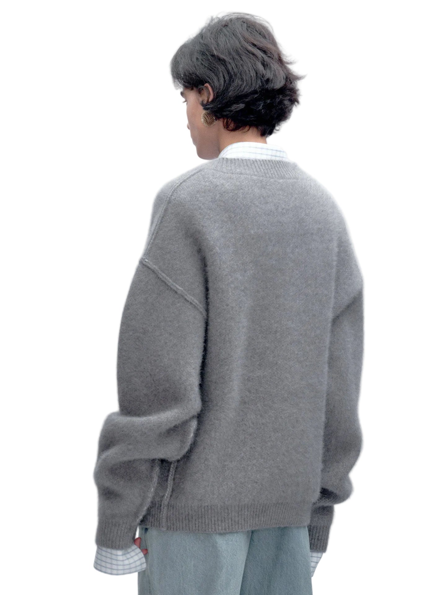 JACQUES WEI V-neck Wool Knit Sweater - MEGAN