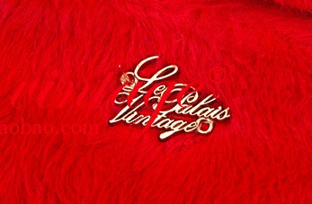 Le Palais Vintage Elegant Style Red Fur Crop Chinese Jacket - Jacky.