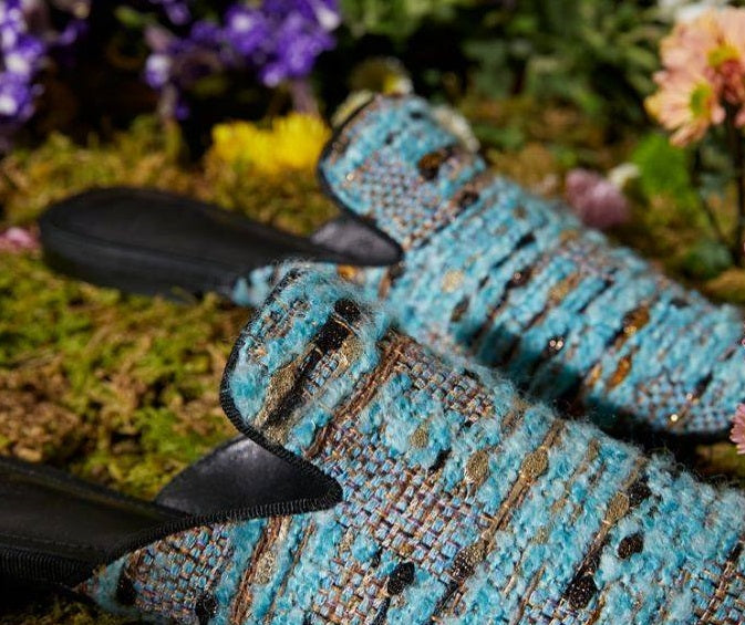B-FEI couture woven mules slippers-OLEG.