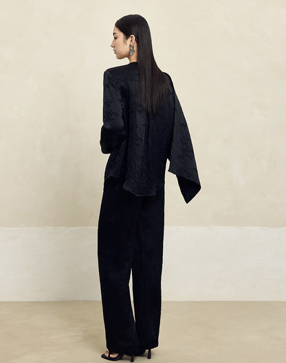 HECO Acetate texture Handmade Rose Top Women - DARK.