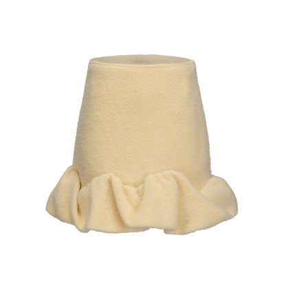 ATELIER MISS LU Clouds Surround Spliced Sweatshirt skirt - LIGHT.