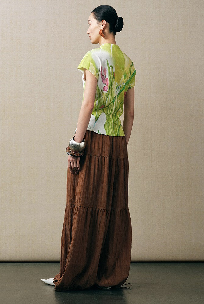 ZHUCHONGYUN loose wide pants and loose turtle neck long sleeve top outfit set-PAPA.