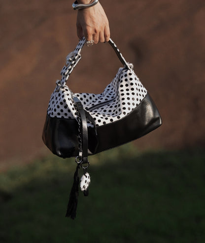 IUBALLET New Horsehair Contrast Armpit Spice Girl Bag - BALANCE.