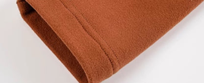 Le Palais Vintage Golden Brown Maillard hooded wide-shouldered slim-fitting pleated hip wrap KIM