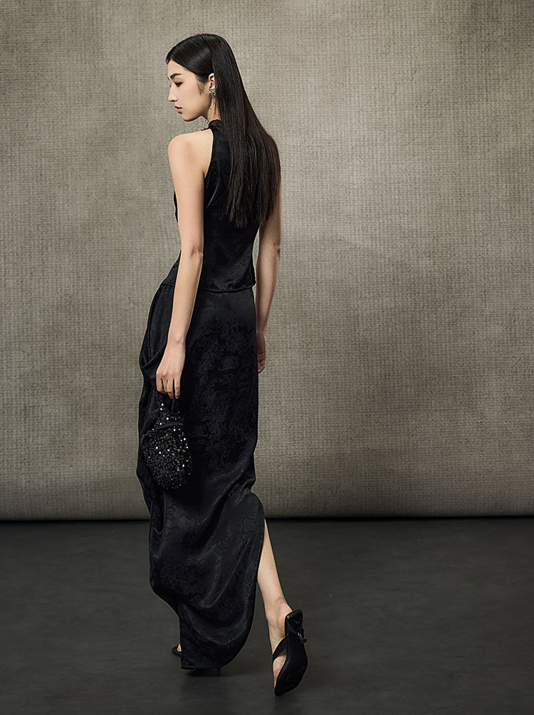 HECO Hollow Lace Temperament Off-the-shoulder Vest- WHOLE.